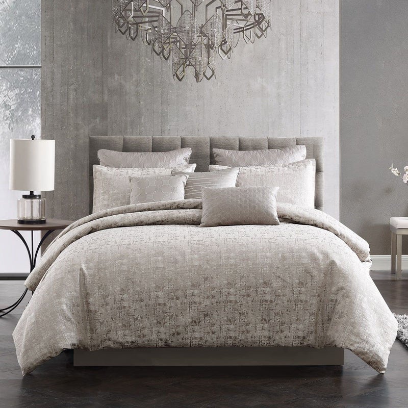 Riverbrook Home 100% Polyester Comforter Set, King, Genoa - Gray, 10 Piece Set - Image 1